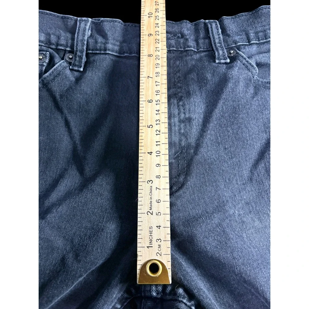 Levis 511 Jeans Mens 34x32 Dark Wash Black Slim Fit Straight Leg Stretch Denim